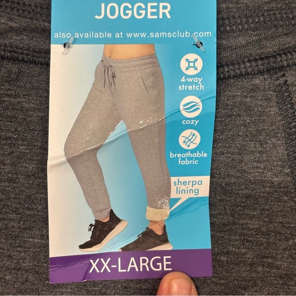 Free Country Dark Gray Sherpa lined jogger pants XXL new with tags - Picture 3 of 8